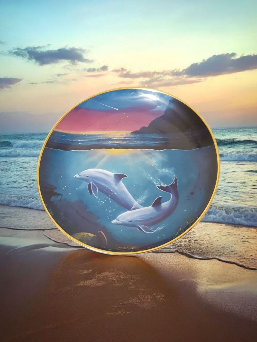 Night of the Dolphin by Delmary Dennis, The Franklin Mint Heirloom Collection
